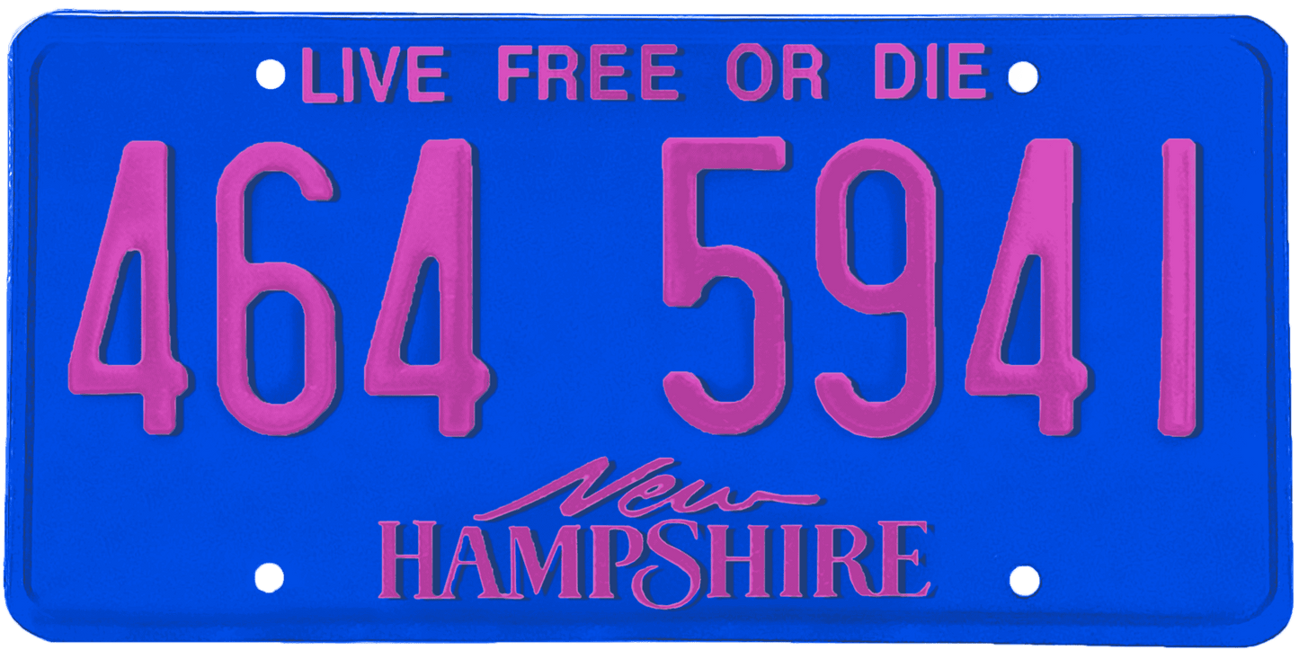 New Hampshire License Plate Wrap Kit