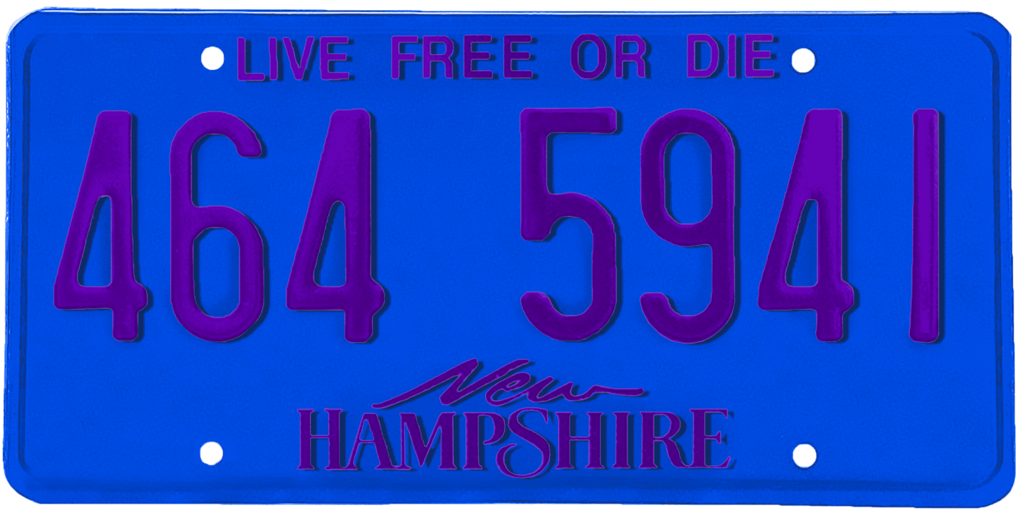 New Hampshire License Plate Wrap Kit