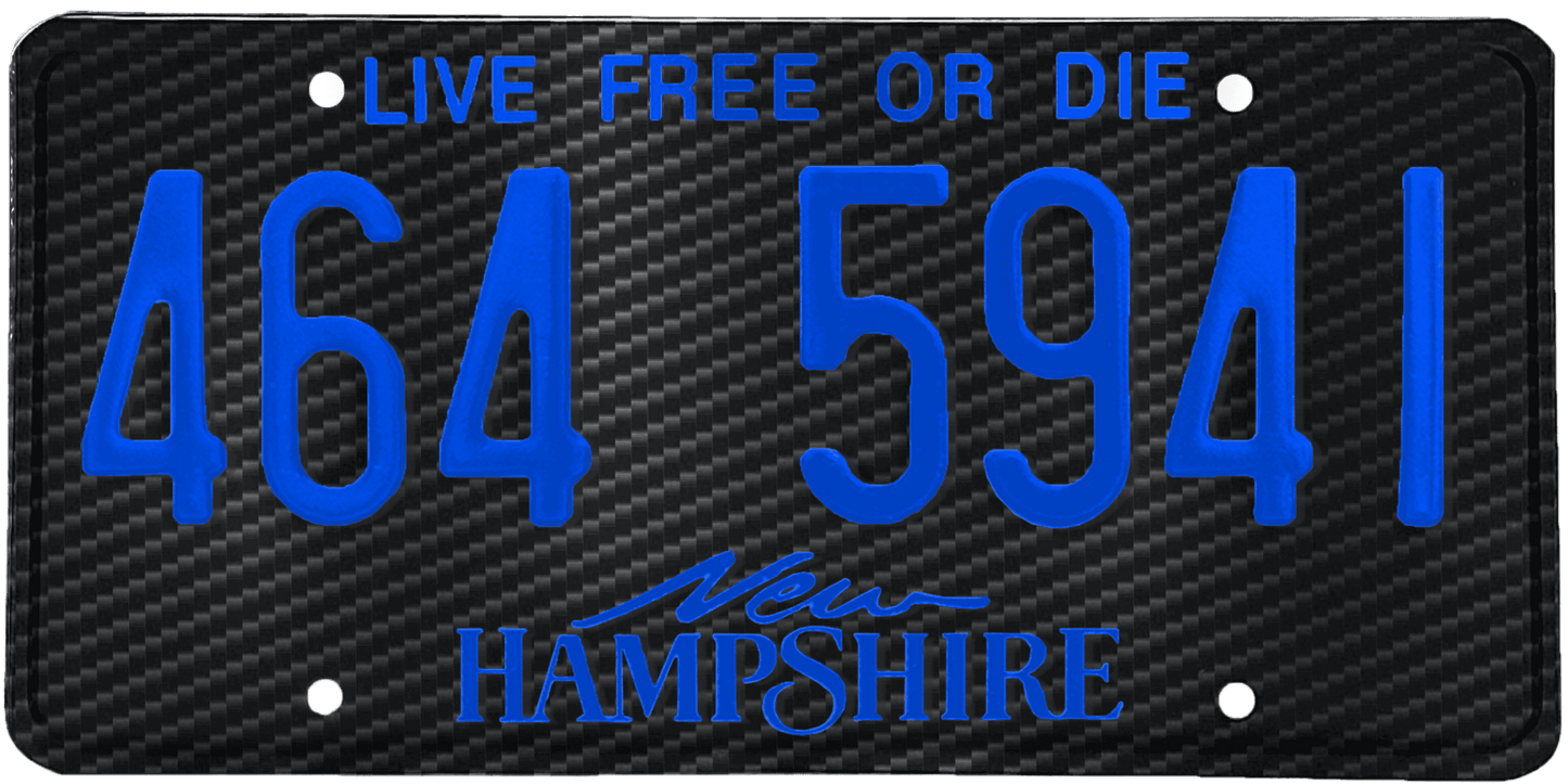 New Hampshire License Plate Wrap Kit