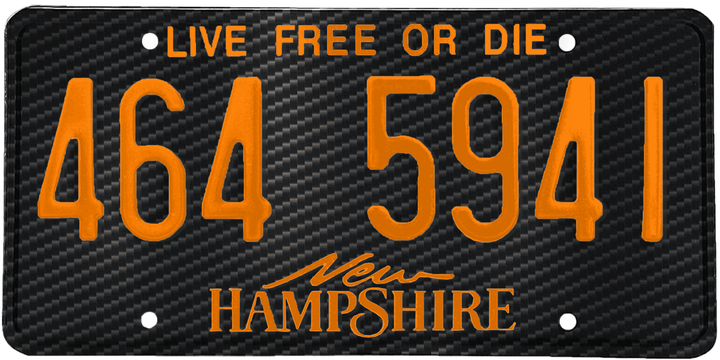 New Hampshire License Plate Wrap Kit