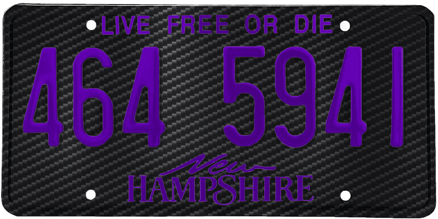 New Hampshire License Plate Wrap Kit