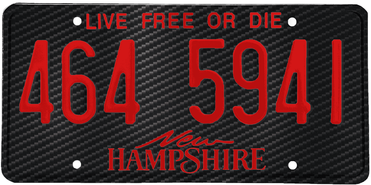 New Hampshire License Plate Wrap Kit