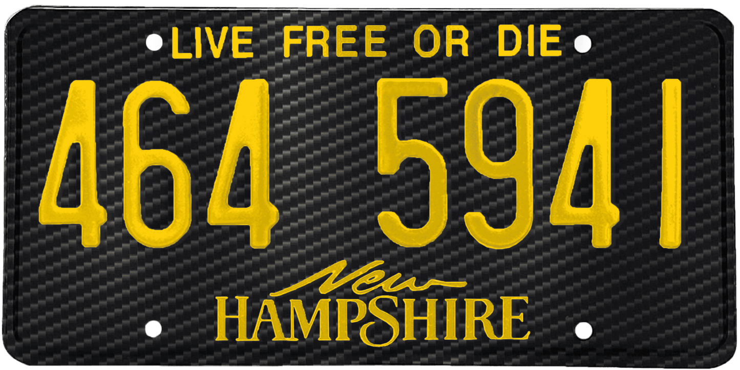 New Hampshire License Plate Wrap Kit