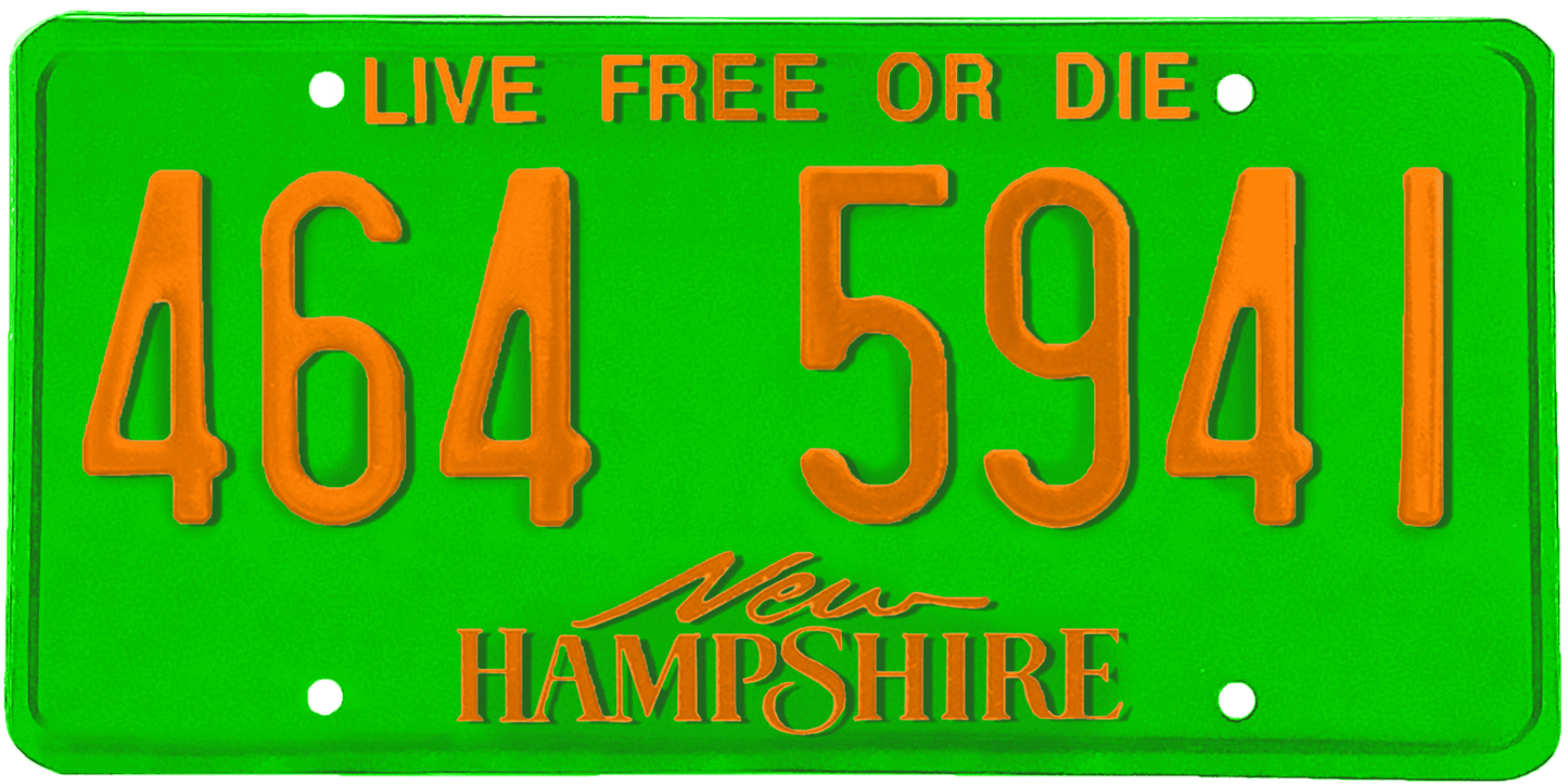 New Hampshire License Plate Wrap Kit