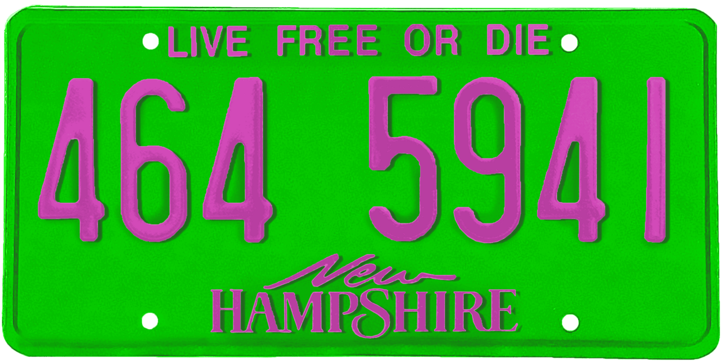 New Hampshire License Plate Wrap Kit