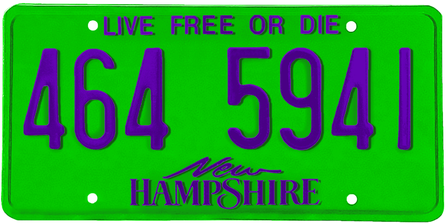 New Hampshire License Plate Wrap Kit