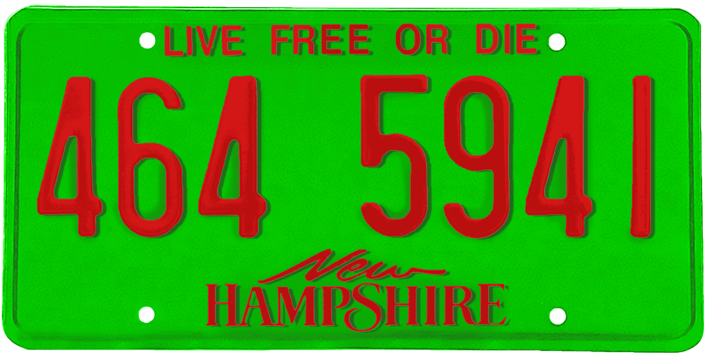 New Hampshire License Plate Wrap Kit