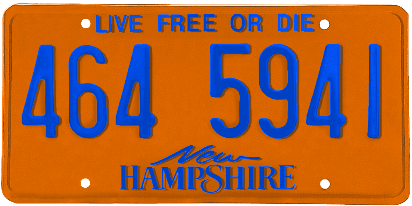 New Hampshire License Plate Wrap Kit