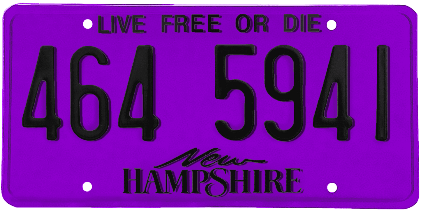 New Hampshire License Plate Wrap Kit