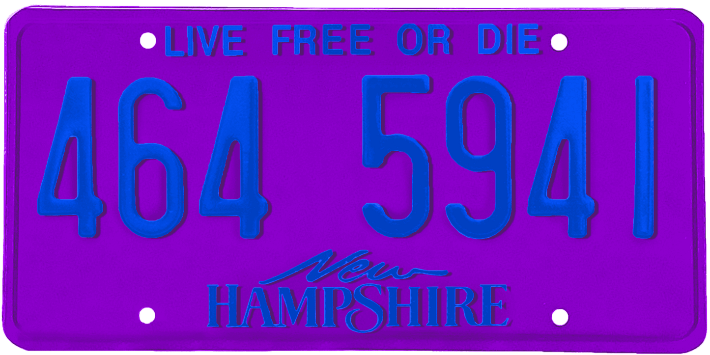 New Hampshire License Plate Wrap Kit