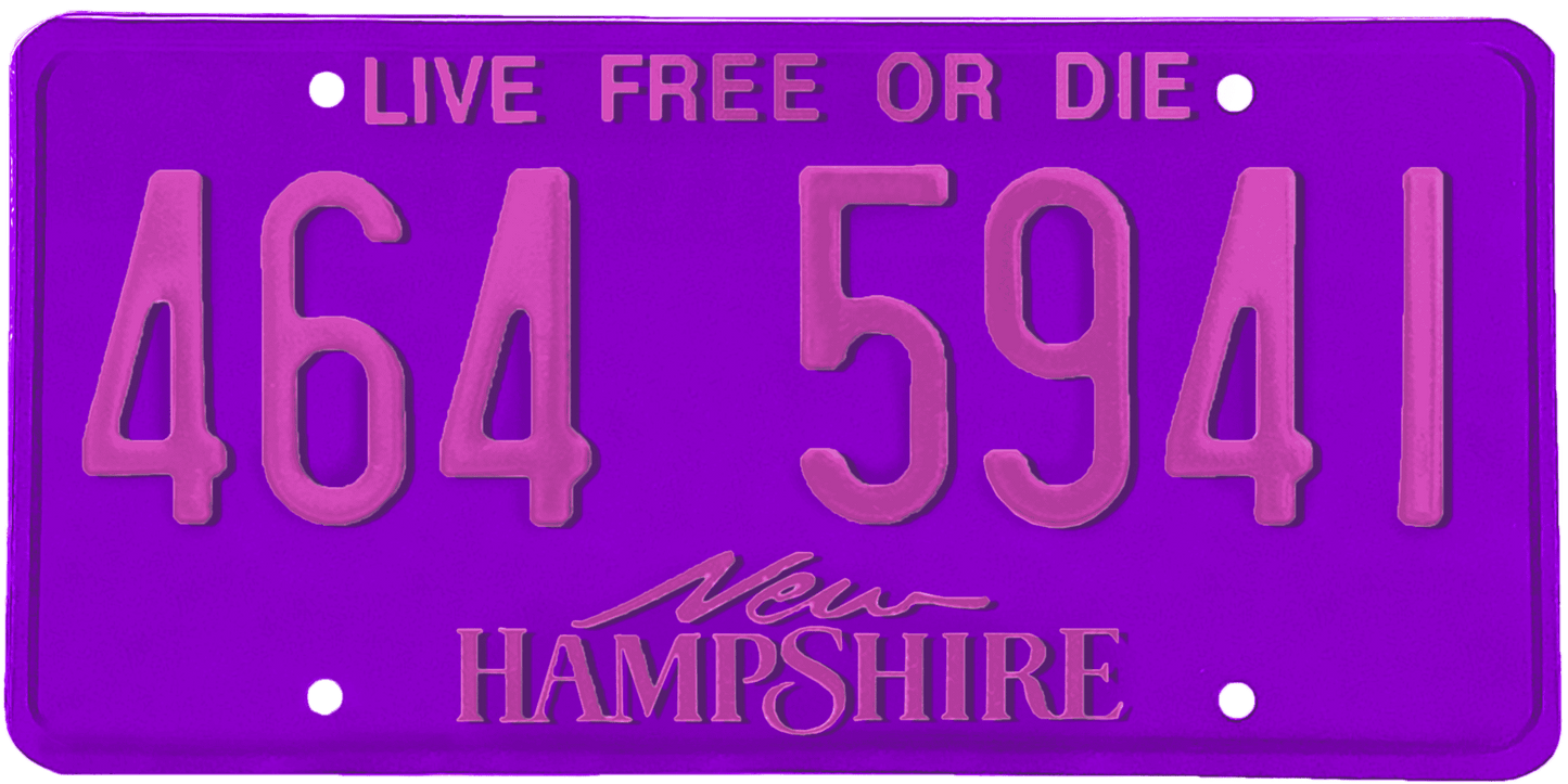 New Hampshire License Plate Wrap Kit