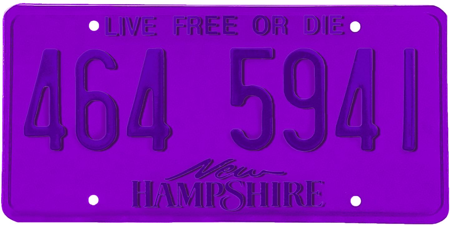 New Hampshire License Plate Wrap Kit