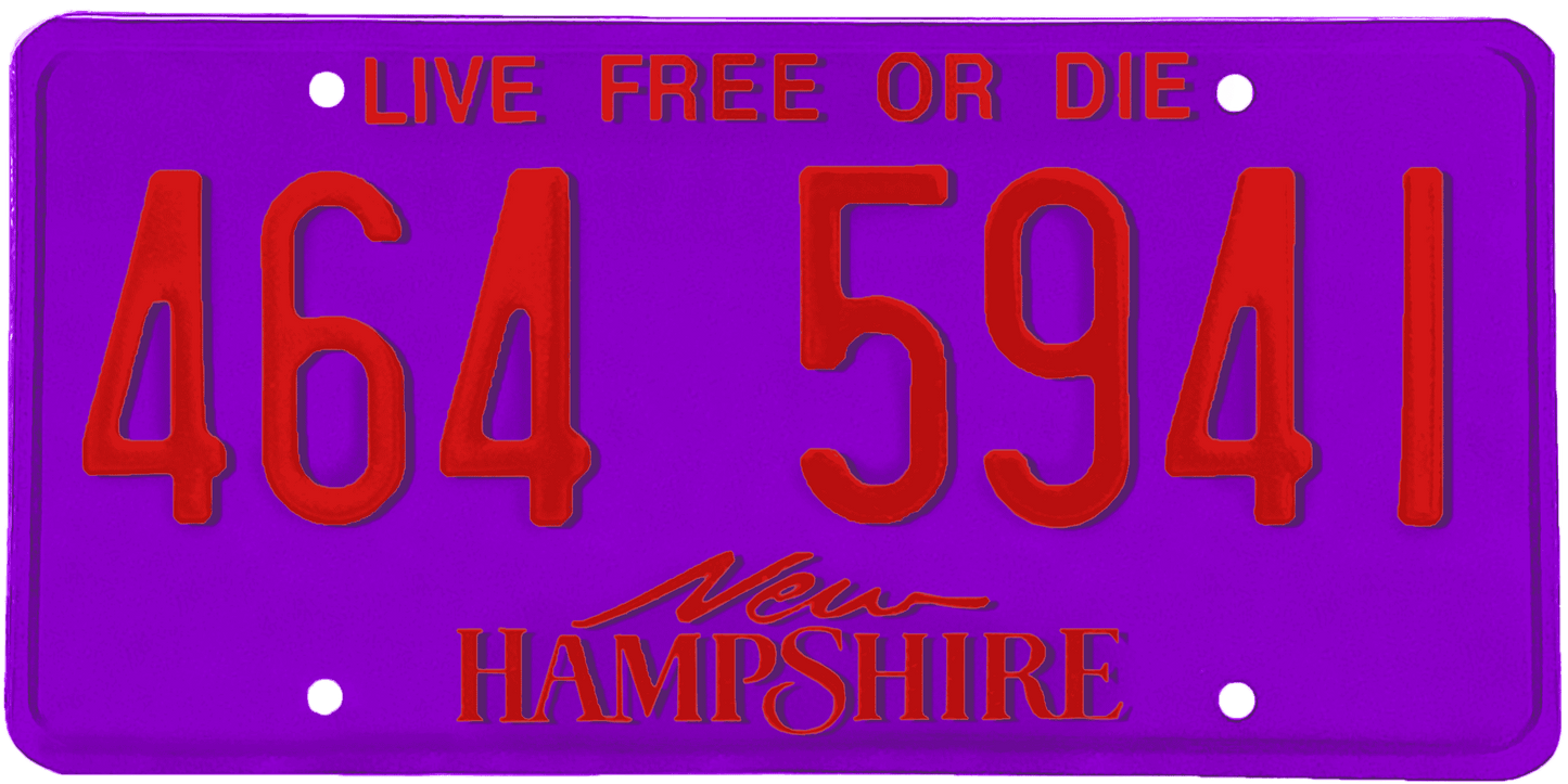 New Hampshire License Plate Wrap Kit