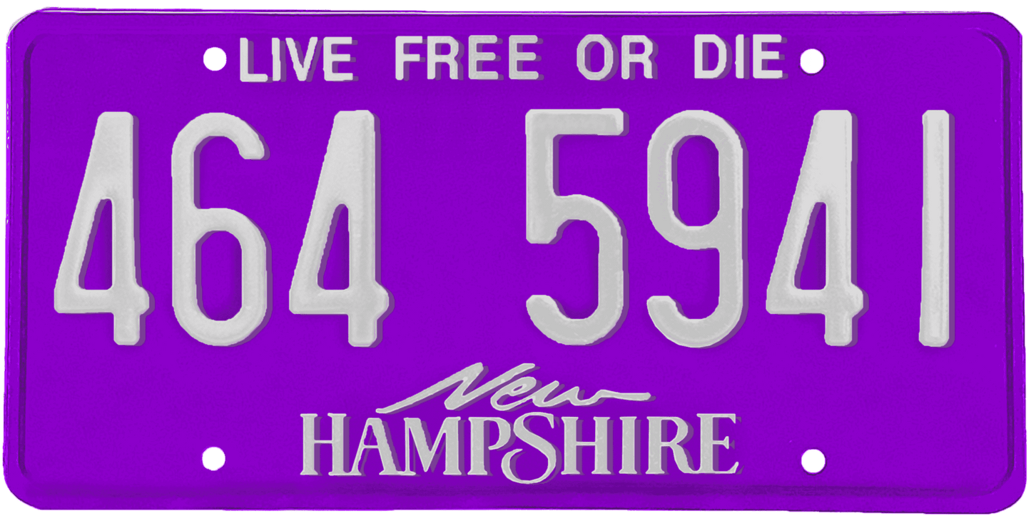 New Hampshire License Plate Wrap Kit