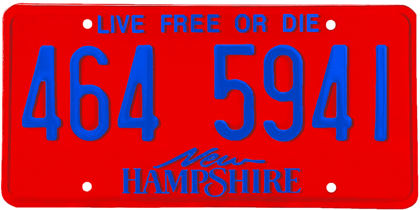 New Hampshire License Plate Wrap Kit