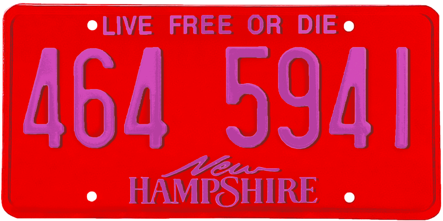 New Hampshire License Plate Wrap Kit