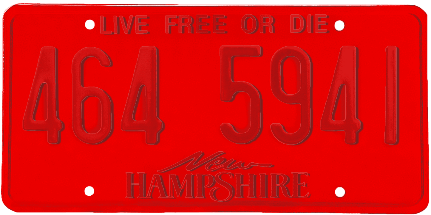 New Hampshire License Plate Wrap Kit