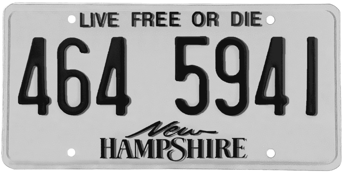 New Hampshire License Plate Wrap Kit