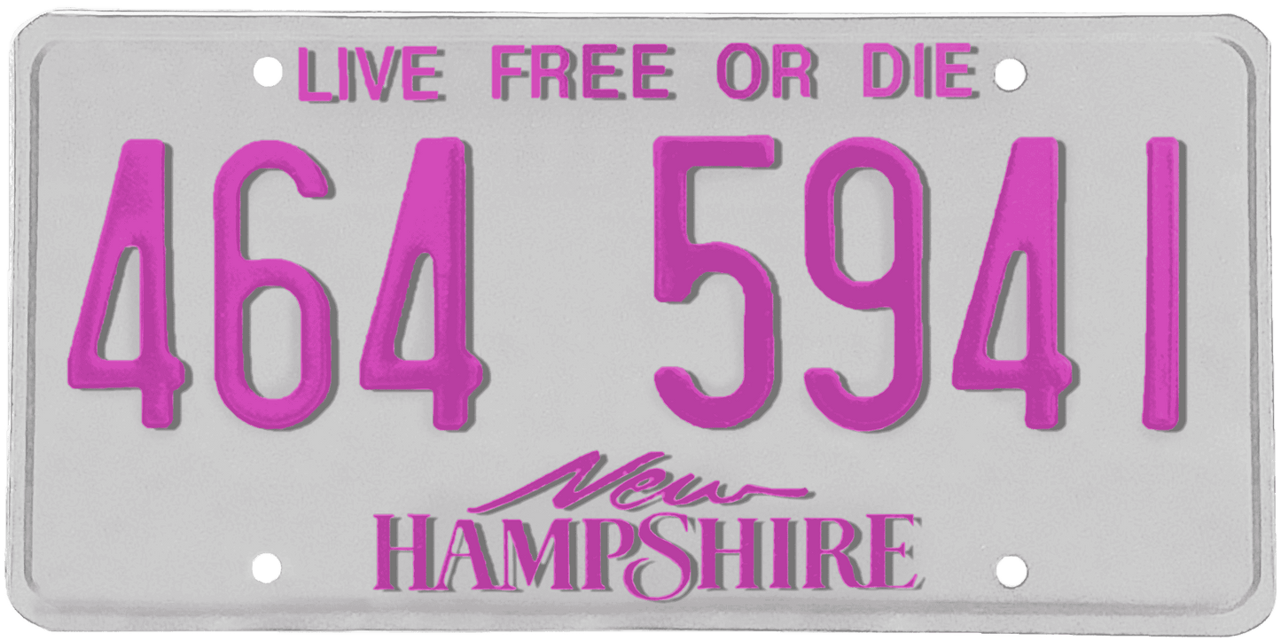 New Hampshire License Plate Wrap Kit