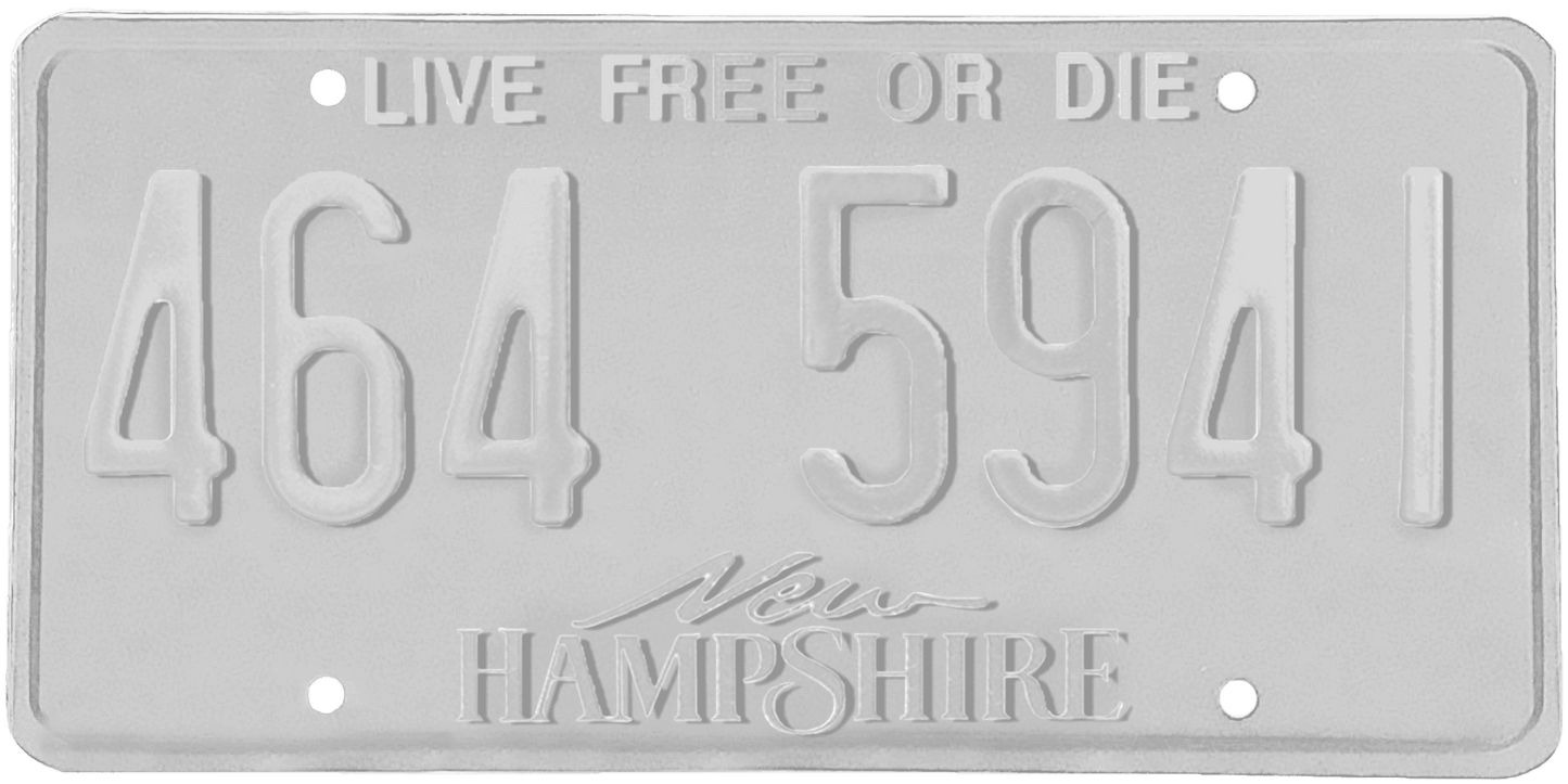 New Hampshire License Plate Wrap Kit