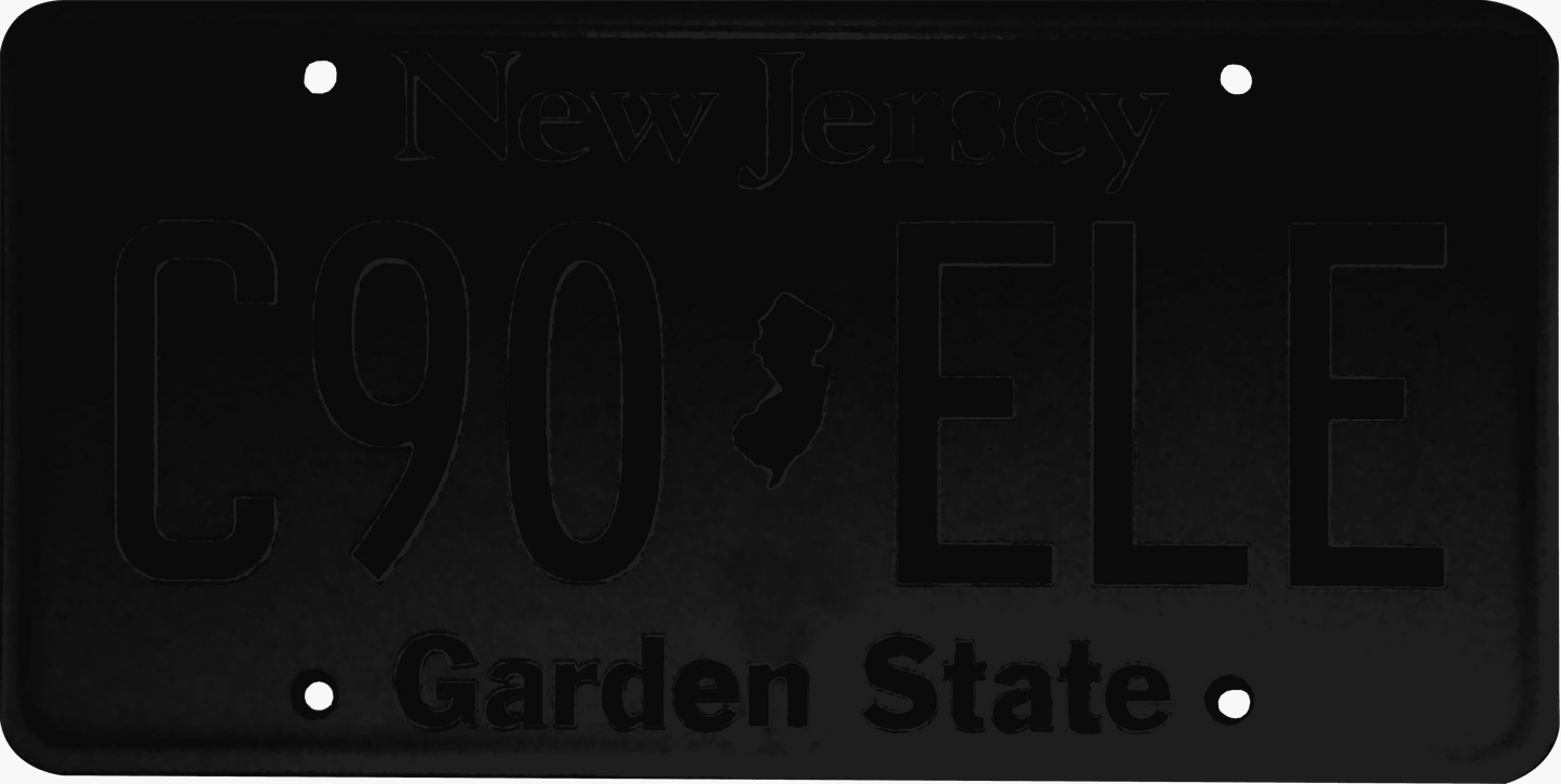 New Jersey License Plate Wrap Kit