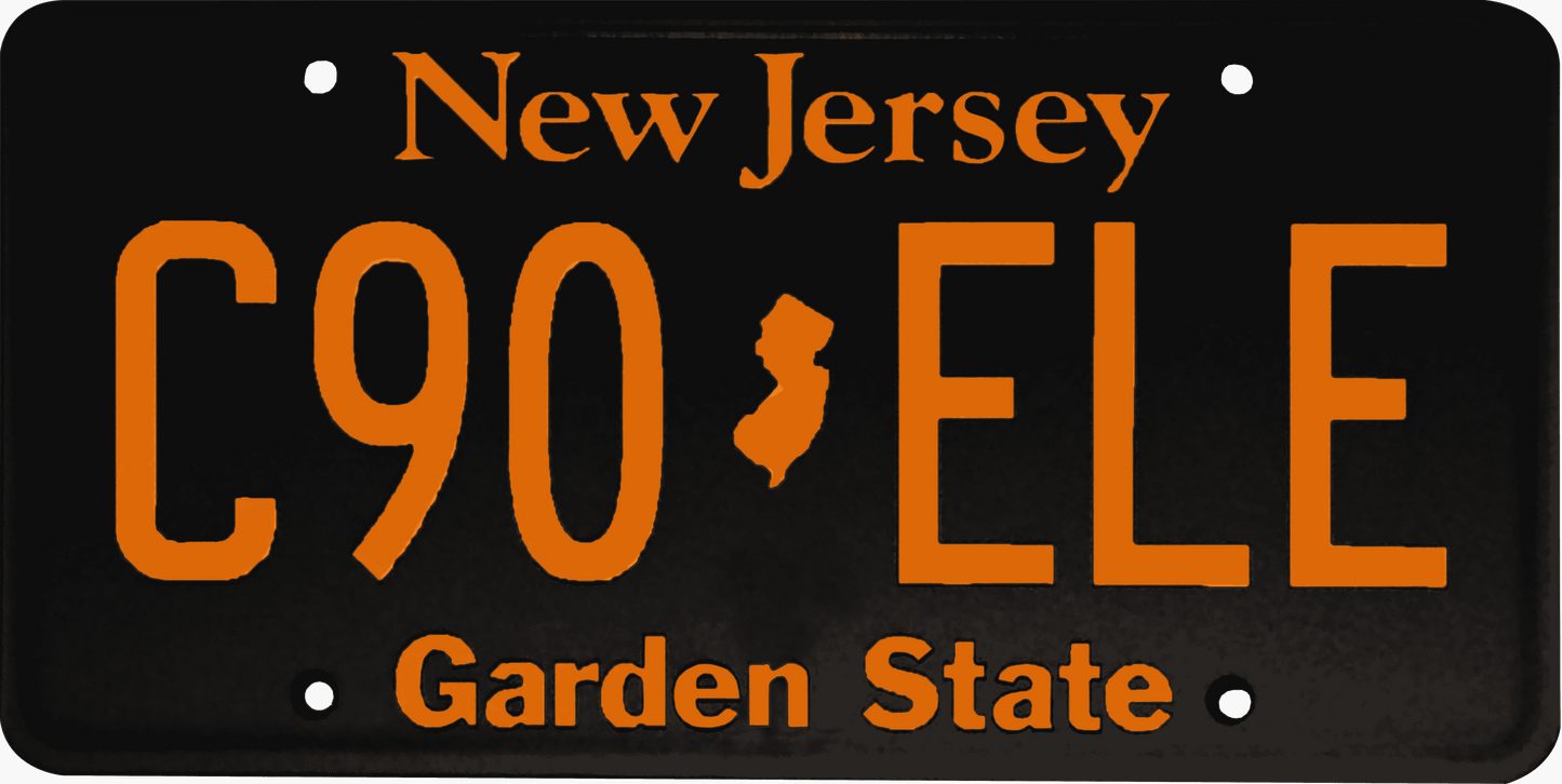 New Jersey License Plate Wrap Kit