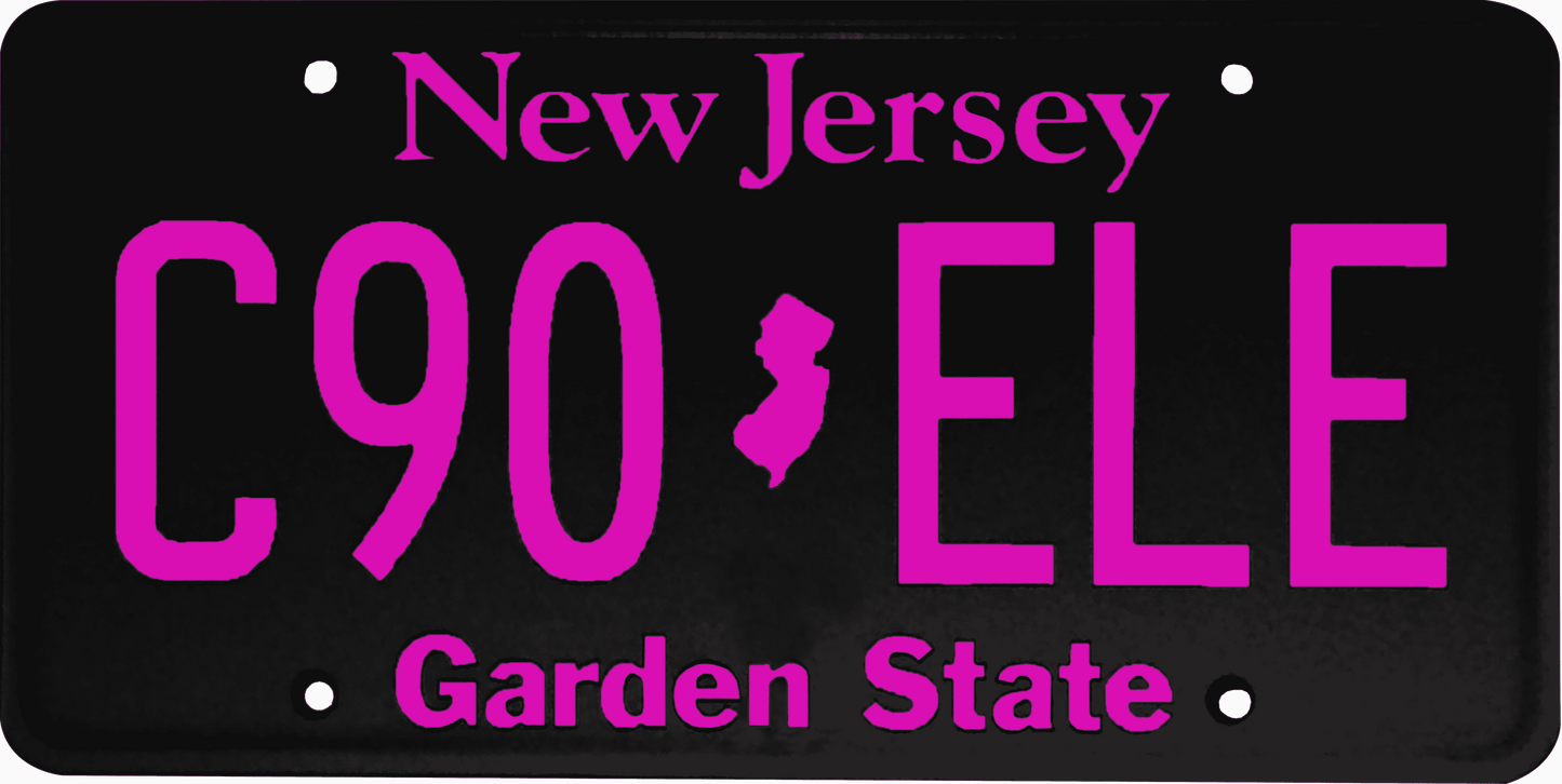 New Jersey License Plate Wrap Kit