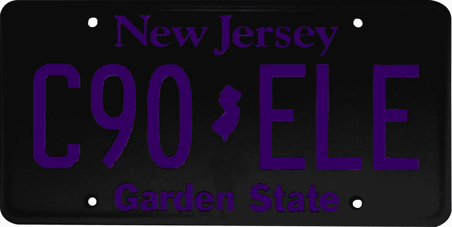 New Jersey License Plate Wrap Kit