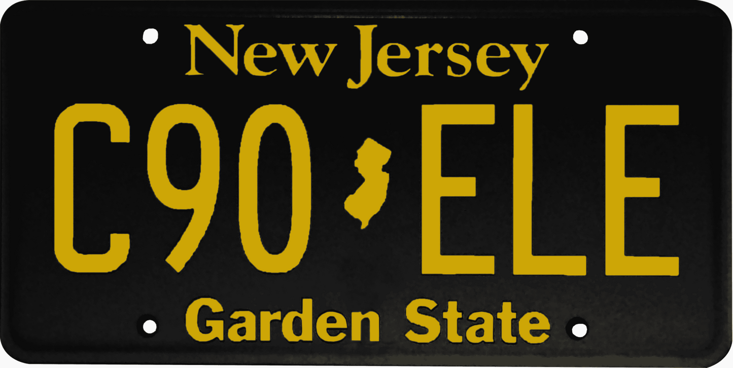 New Jersey License Plate Wrap Kit