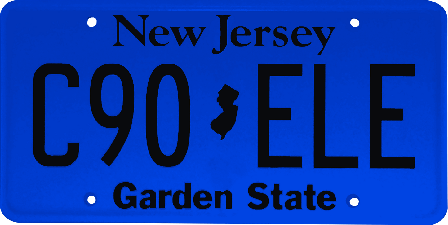 New Jersey License Plate Wrap Kit