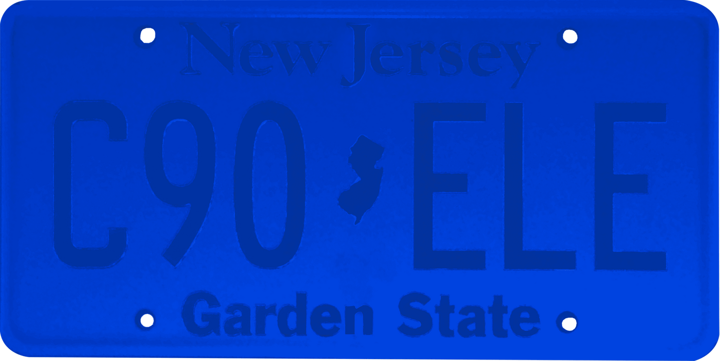 New Jersey License Plate Wrap Kit