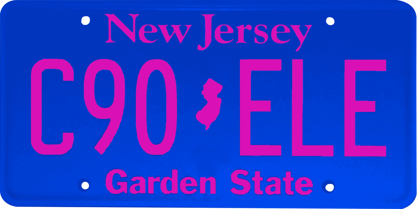 New Jersey License Plate Wrap Kit