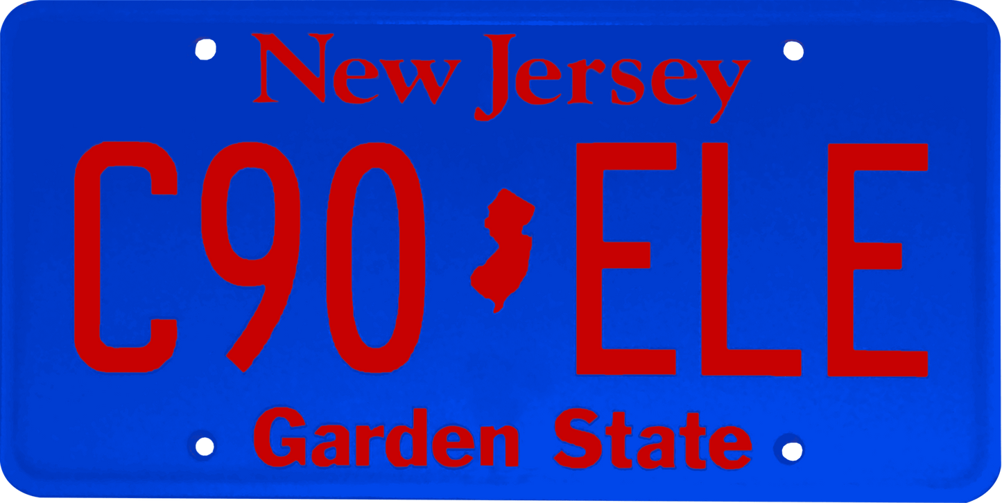 New Jersey License Plate Wrap Kit