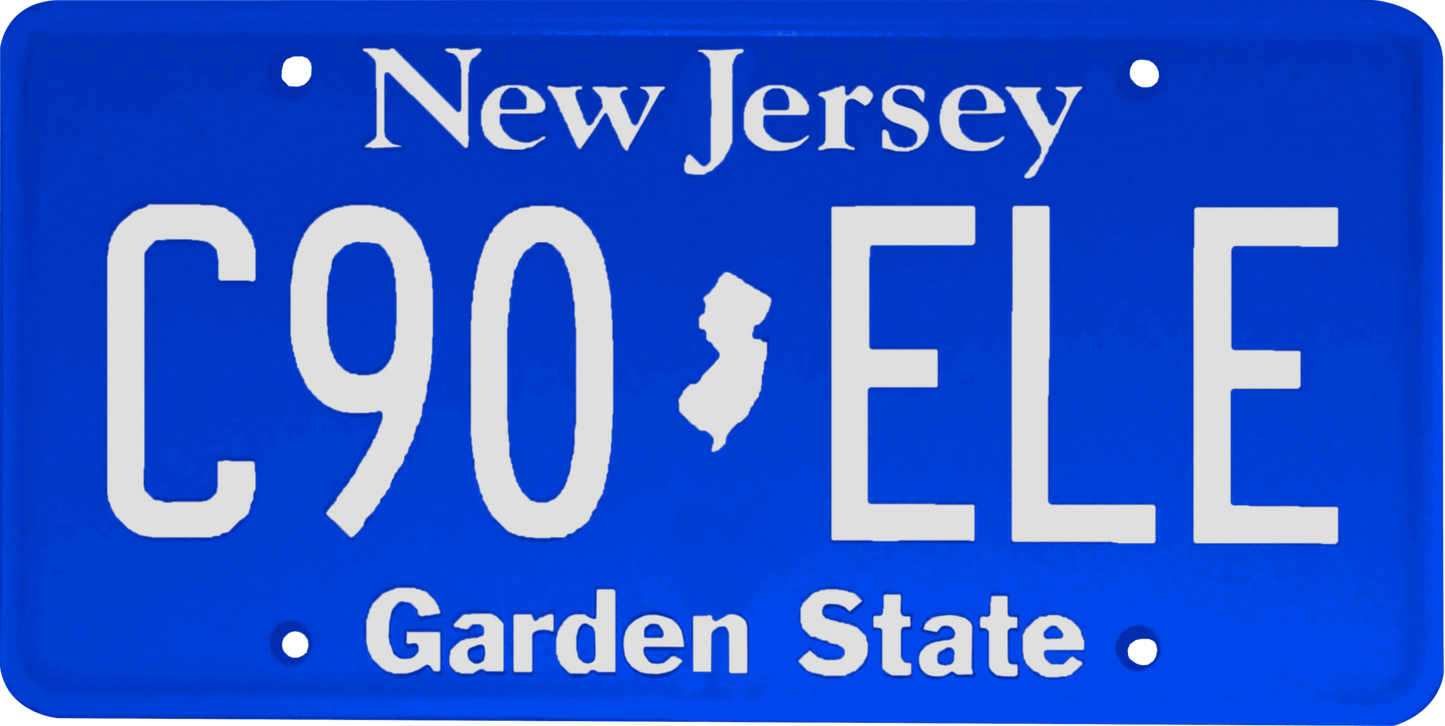 New Jersey License Plate Wrap Kit