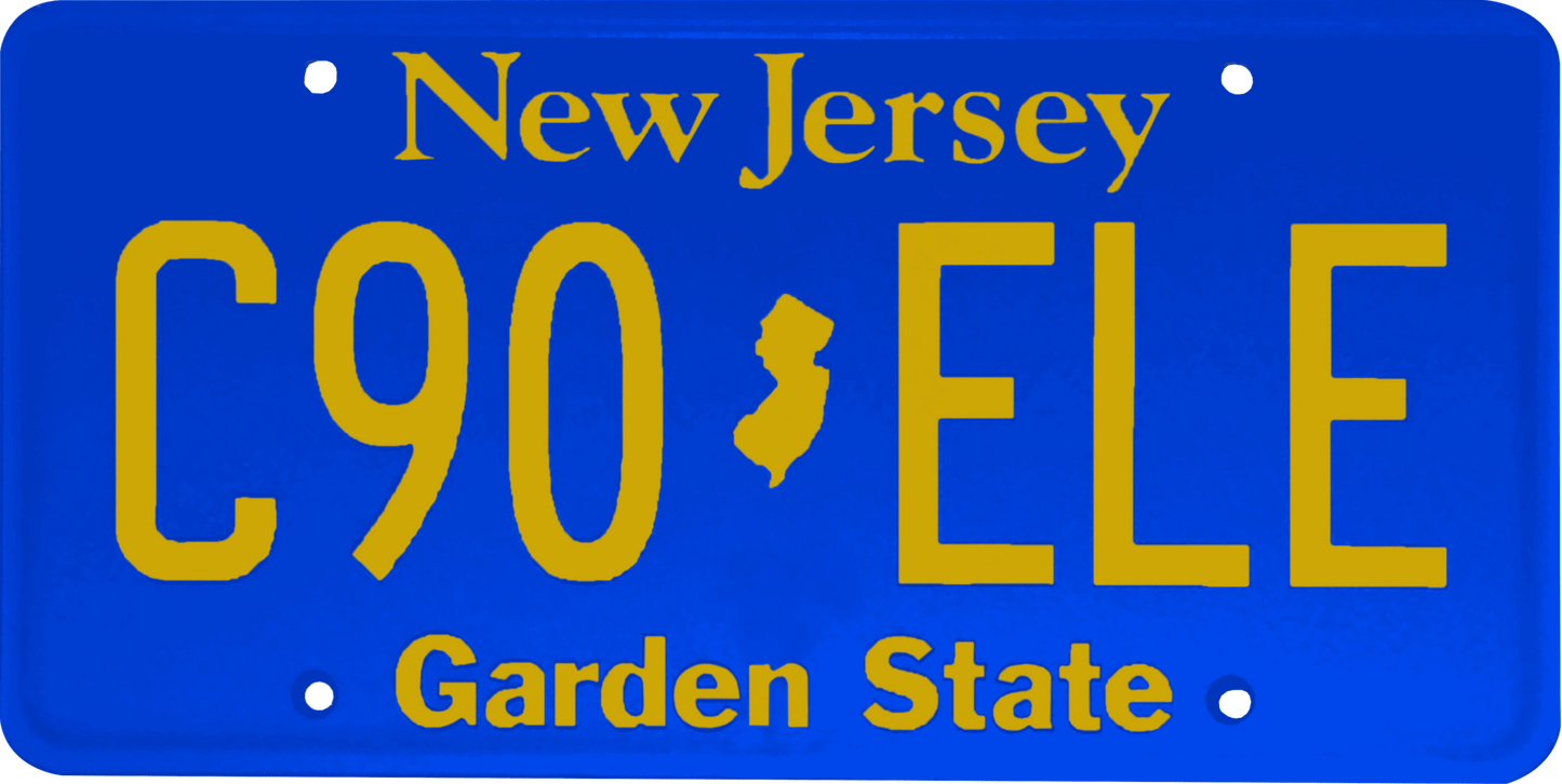 New Jersey License Plate Wrap Kit