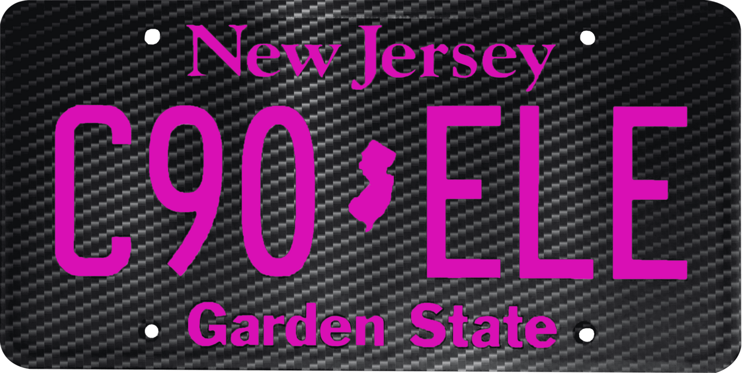 New Jersey License Plate Wrap Kit