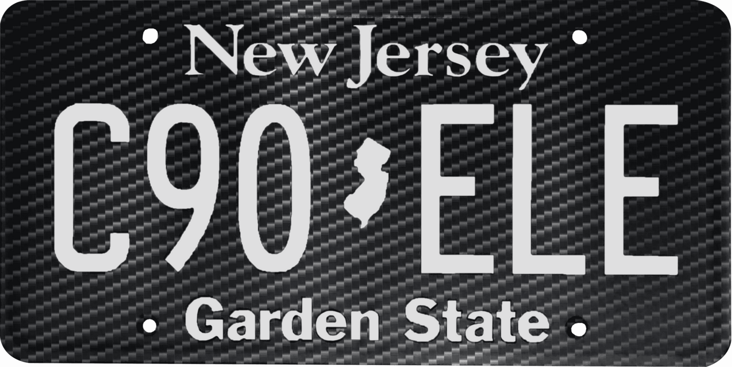 New Jersey License Plate Wrap Kit