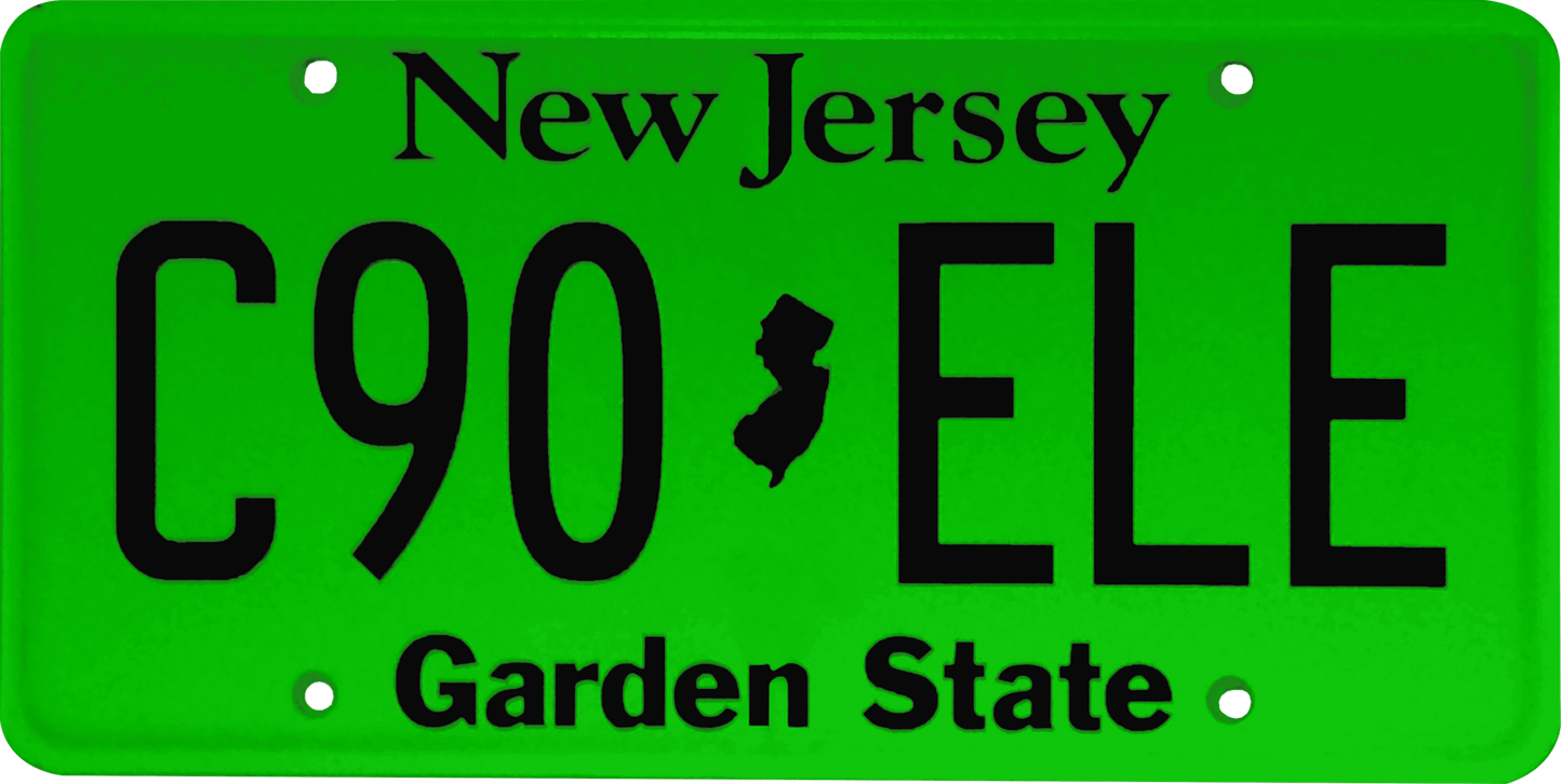 New Jersey License Plate Wrap Kit