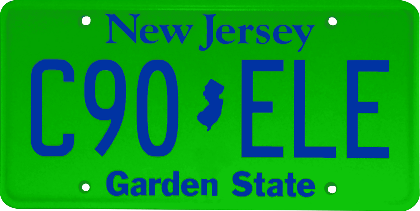 New Jersey License Plate Wrap Kit