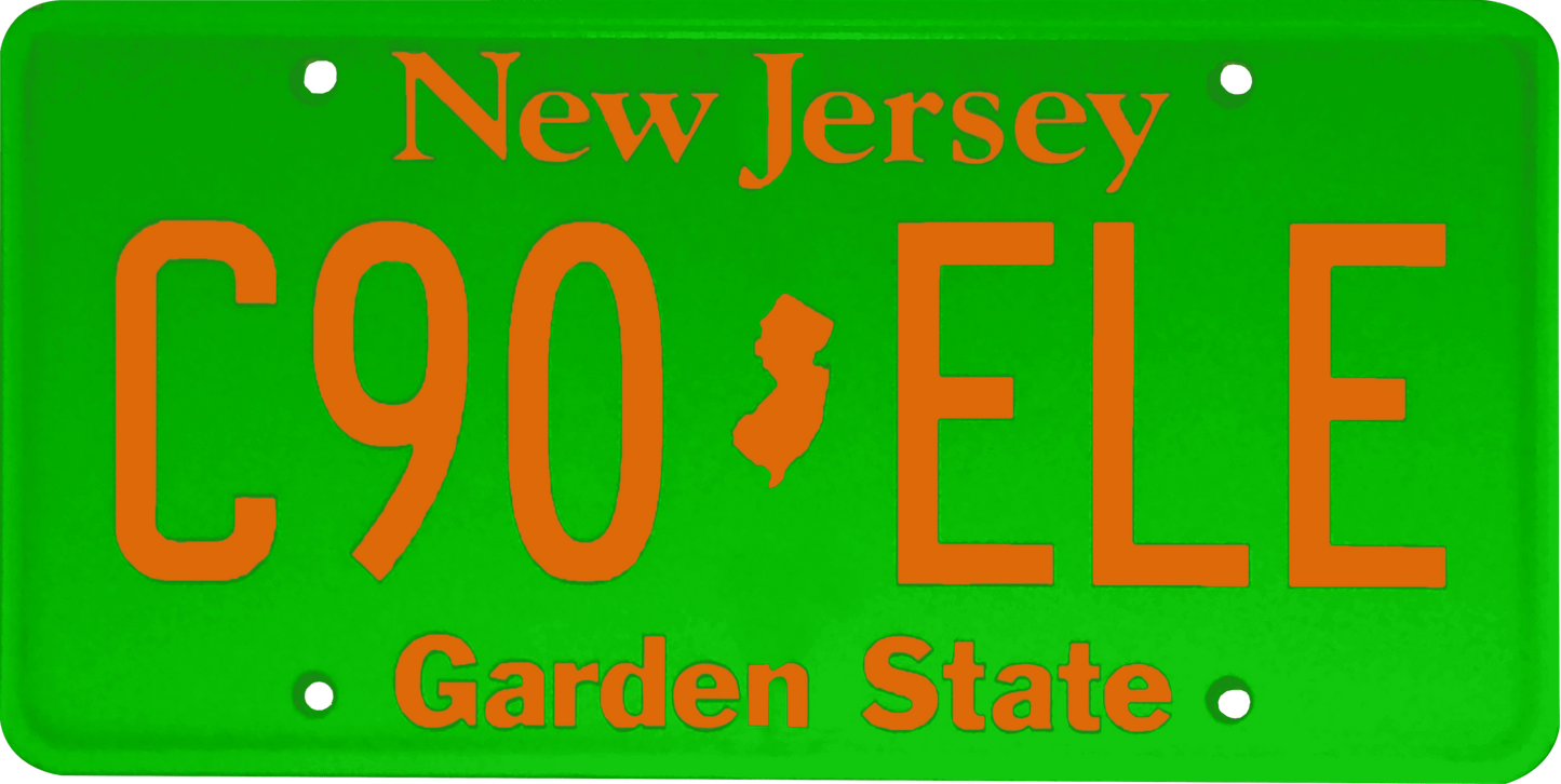 New Jersey License Plate Wrap Kit