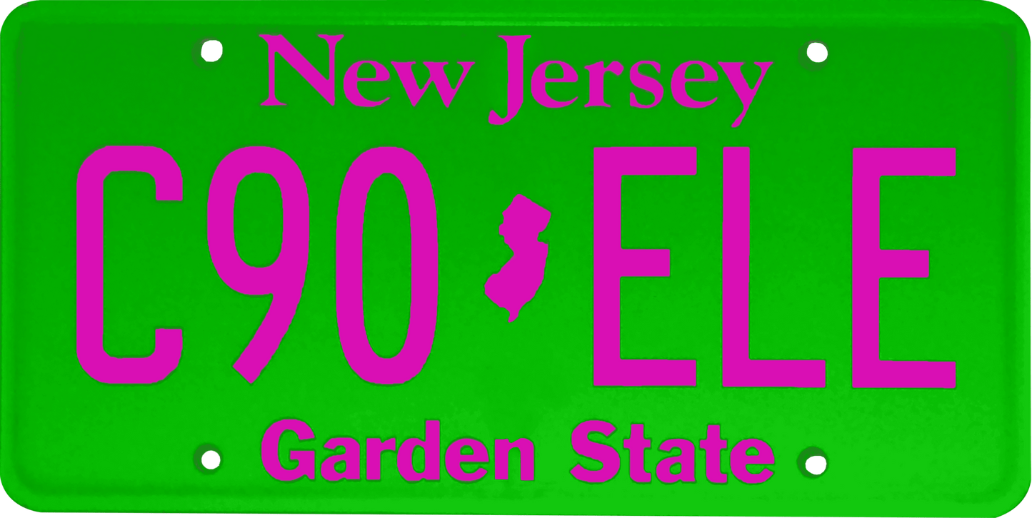 New Jersey License Plate Wrap Kit