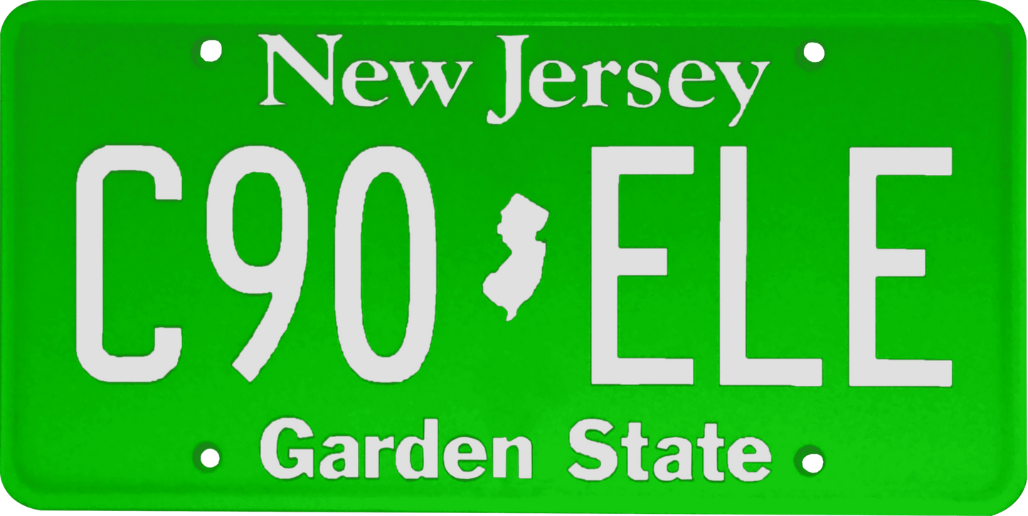 New Jersey License Plate Wrap Kit