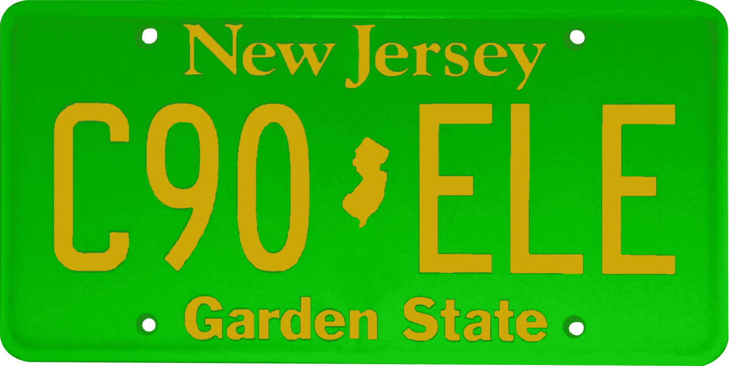 New Jersey License Plate Wrap Kit