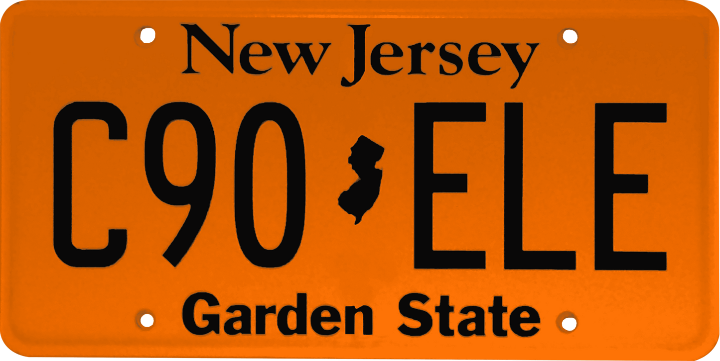 New Jersey License Plate Wrap Kit