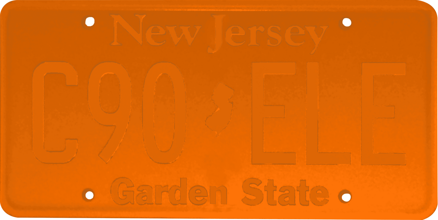 New Jersey License Plate Wrap Kit