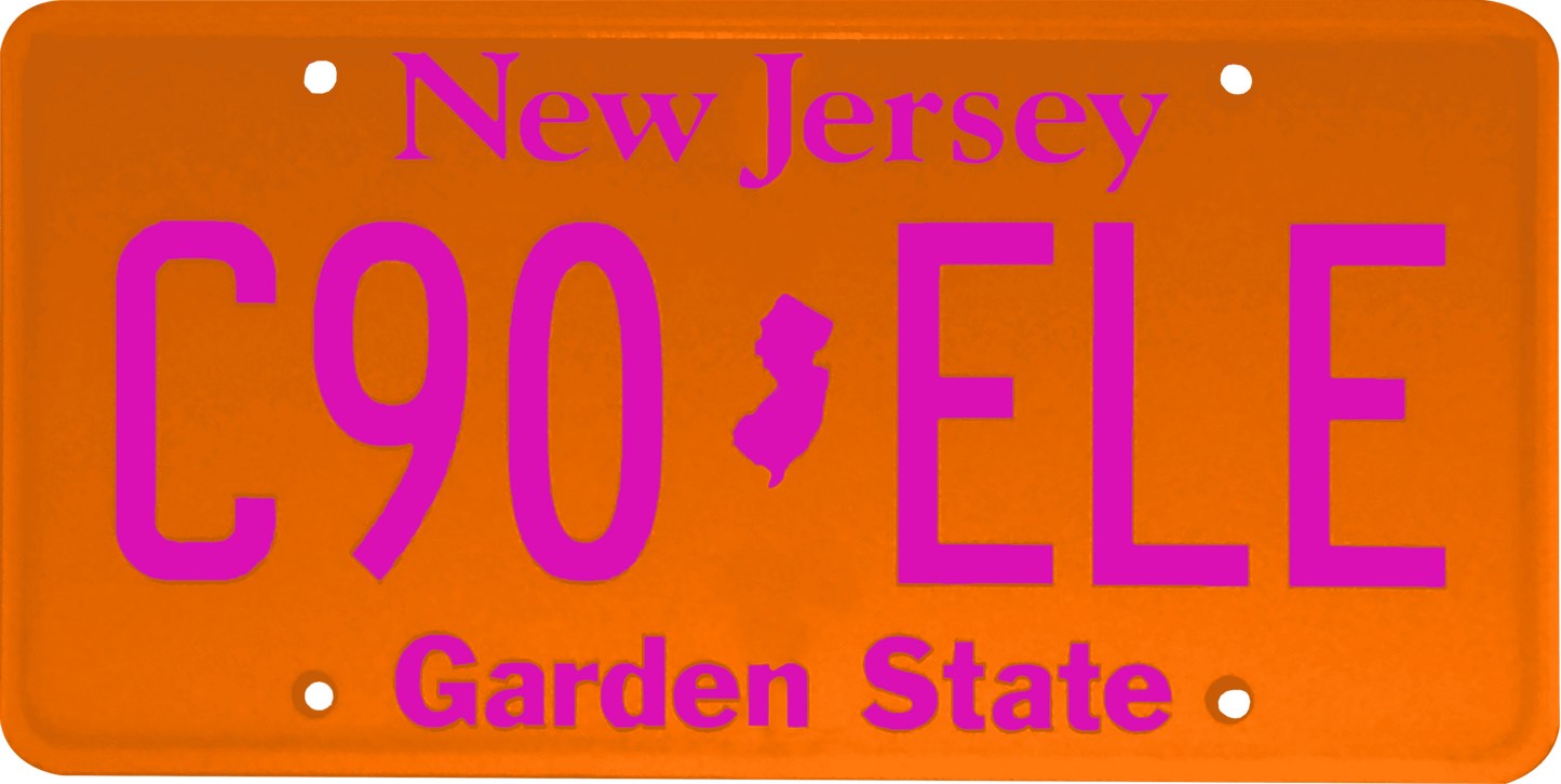 New Jersey License Plate Wrap Kit