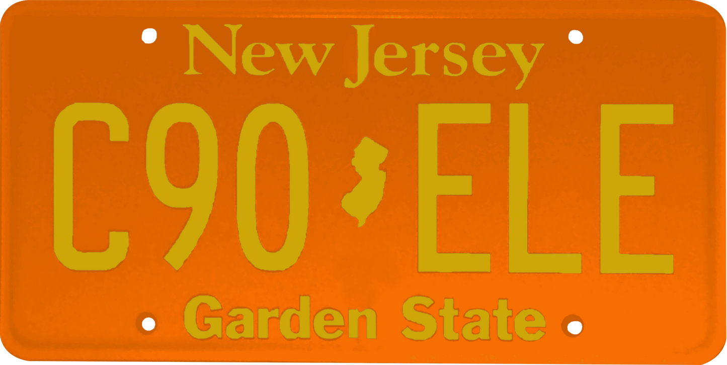 New Jersey License Plate Wrap Kit