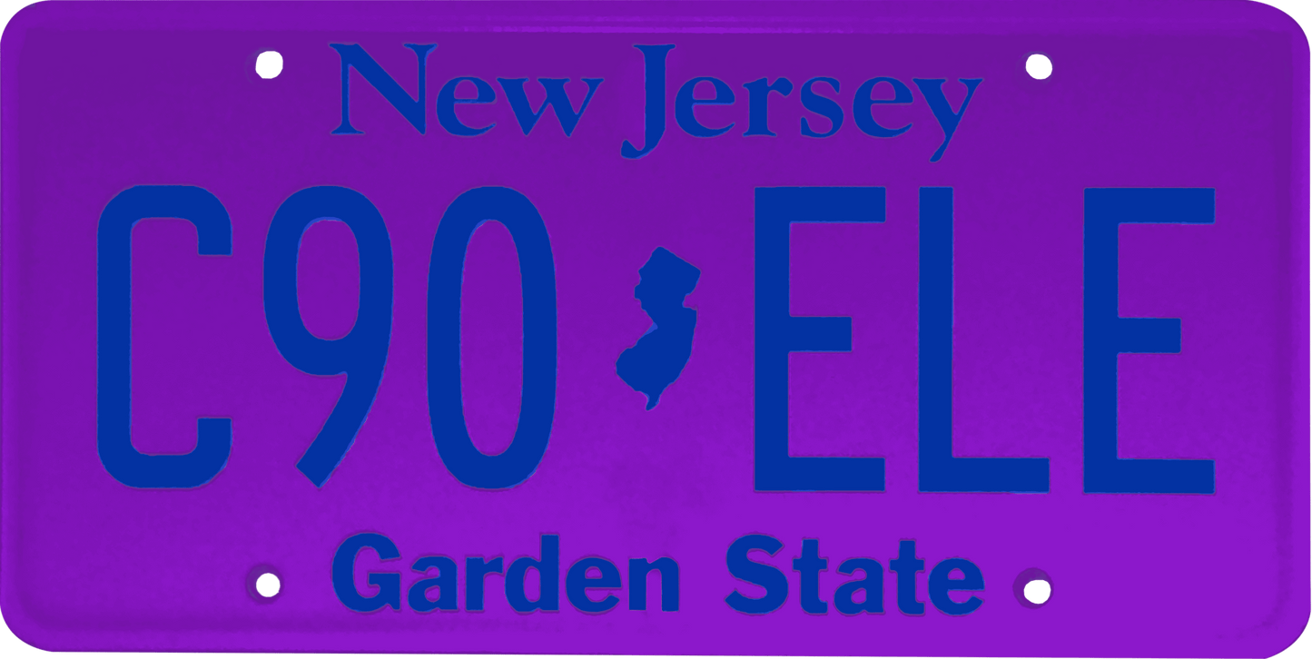 New Jersey License Plate Wrap Kit