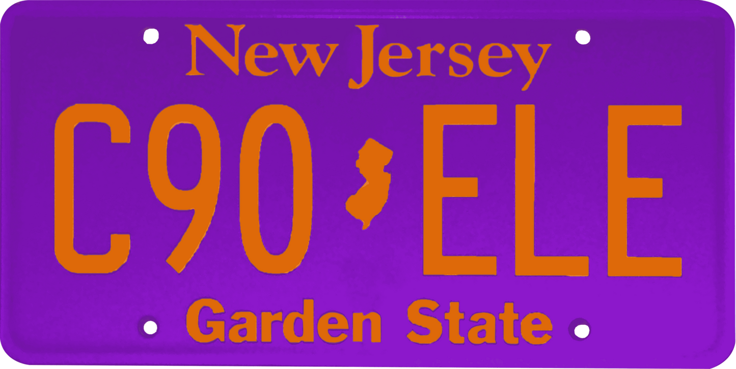 New Jersey License Plate Wrap Kit