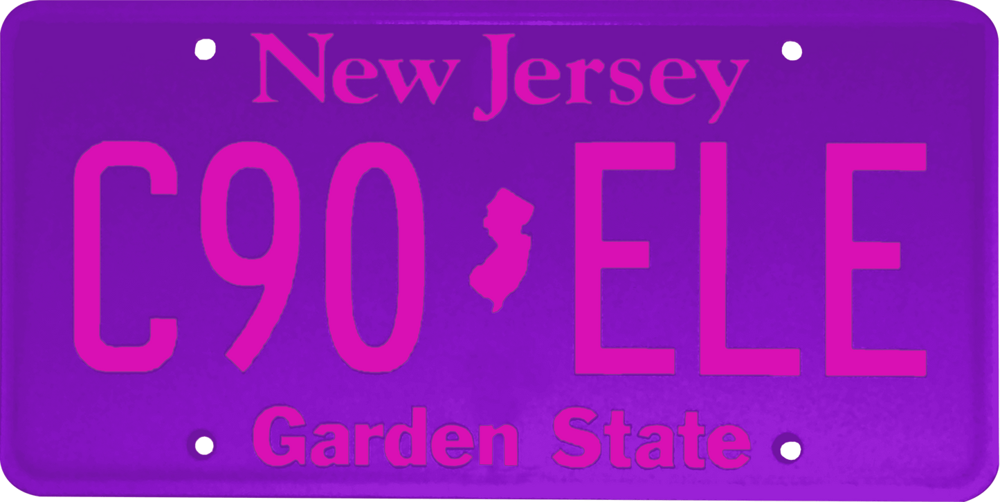 New Jersey License Plate Wrap Kit